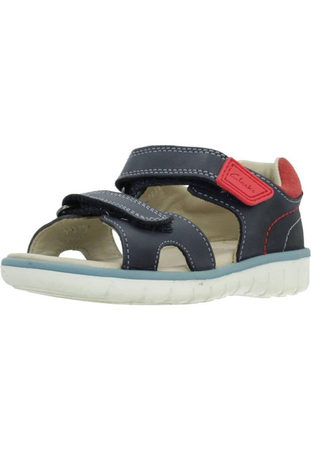 Clarks - Sandały CLARKS ROAM SURF T Niebieski. Kolor: niebieski. Materiał: skóra. Sezon: lato