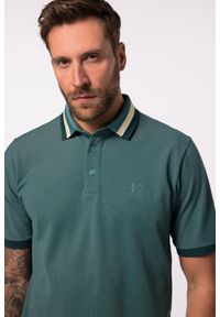 JAY-PI - Męska Koszulka polo golf rękaw 1/2 QuickDry TwoTone do rozm. 7XL. Typ kołnierza: polo, golf. Kolekcja: plus size. Kolor: zielony. Materiał: materiał, poliester, bawełna. Styl: sportowy