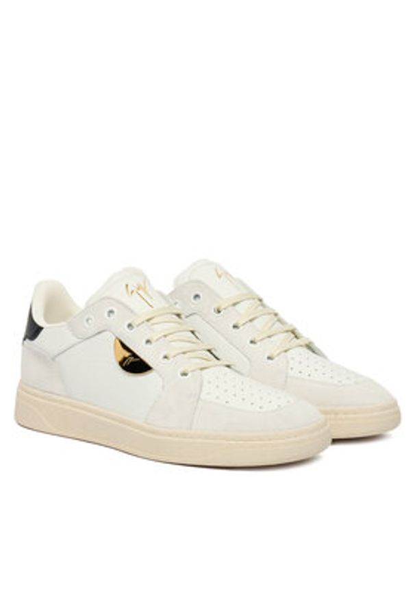 Giuseppe Zanotti Sneakersy RU50044/002 Biały. Kolor: biały. Materiał: skóra