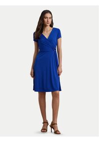 Lauren Ralph Lauren - LAUREN RALPH LAUREN Sukienka codzienna 250868161016 Niebieski Regular Fit. Okazja: na co dzień. Kolor: niebieski. Materiał: syntetyk. Typ sukienki: proste. Styl: casual #1