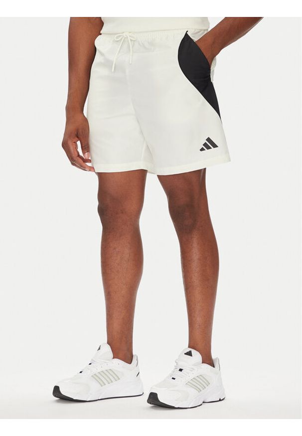 Adidas - adidas Szorty sportowe Stadium JX5624 Biały Regular Fit. Kolor: biały. Materiał: syntetyk. Styl: sportowy
