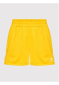 Adidas - adidas Szorty sportowe 3 Str HL6761 Żółty Regular Fit. Kolor: żółty. Materiał: syntetyk