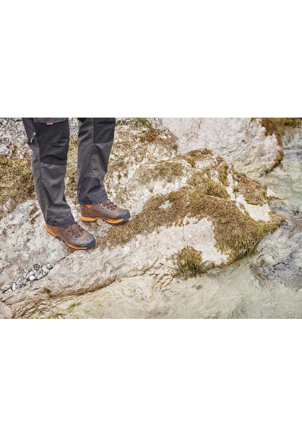 MEINDL - Buty trekkingowe męskie Meindl Softline TOP Gore-Tex. Kolor: wielokolorowy, pomarańczowy, zielony, brązowy. Technologia: Gore-Tex. Sport: turystyka piesza
