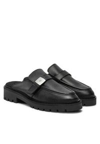 Calvin Klein Jeans Klapki Flatform Slipon Mg Lth YW0YW01655 Czarny. Kolor: czarny. Materiał: skóra