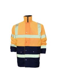 YOKO - Dwukolorowa Kurtka Unisex HiVis 2 Band. Kolor: pomarańczowy, wielokolorowy, niebieski