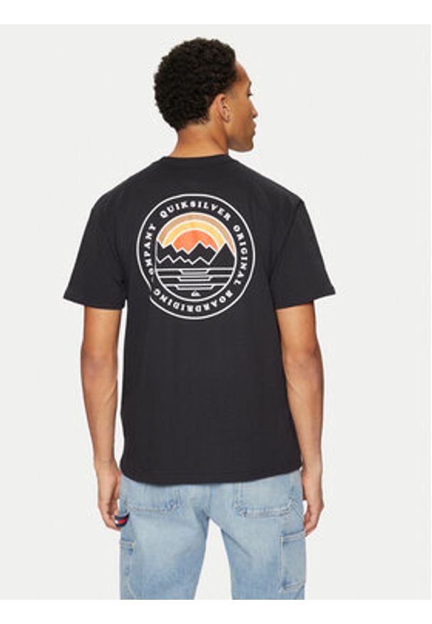 Quiksilver T-Shirt Landscapes EQYZT07917 Czarny Regular Fit. Kolor: czarny. Materiał: bawełna