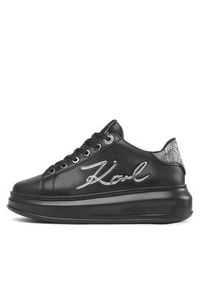 Karl Lagerfeld - KARL LAGERFELD Sneakersy KL62510A Czarny. Kolor: czarny. Materiał: skóra