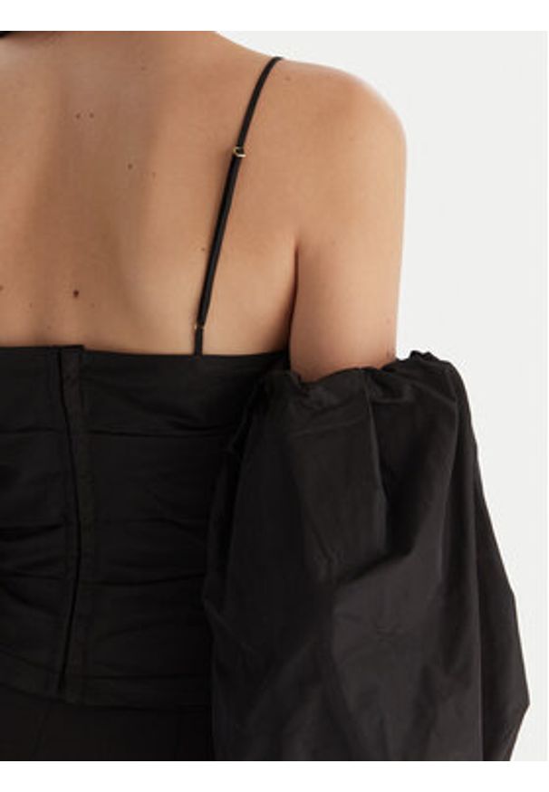 Pinko - PINKO Bluzka Taffeta 105552 Y3LE Czarny Regular Fit. Kolor: czarny. Materiał: syntetyk