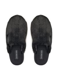 Calvin Klein Jeans Kapcie Hotel Slipper Fur After Glow YW0YW01593 Czarny. Kolor: czarny. Materiał: materiał #3