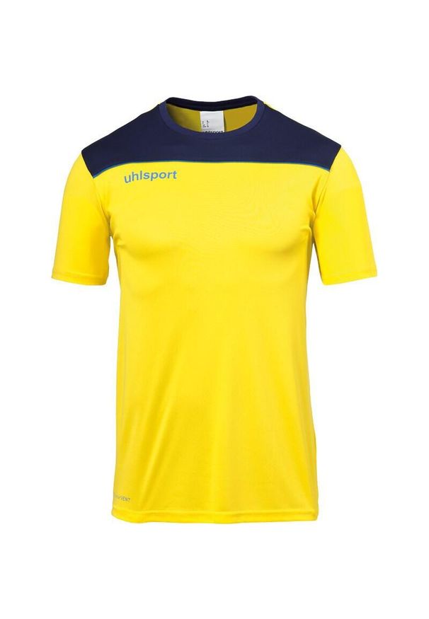 UHLSPORT - Koszulka Uhlsport Offense 23 Poly. Kolor: niebieski, wielokolorowy, żółty. Sport: fitness, piłka nożna