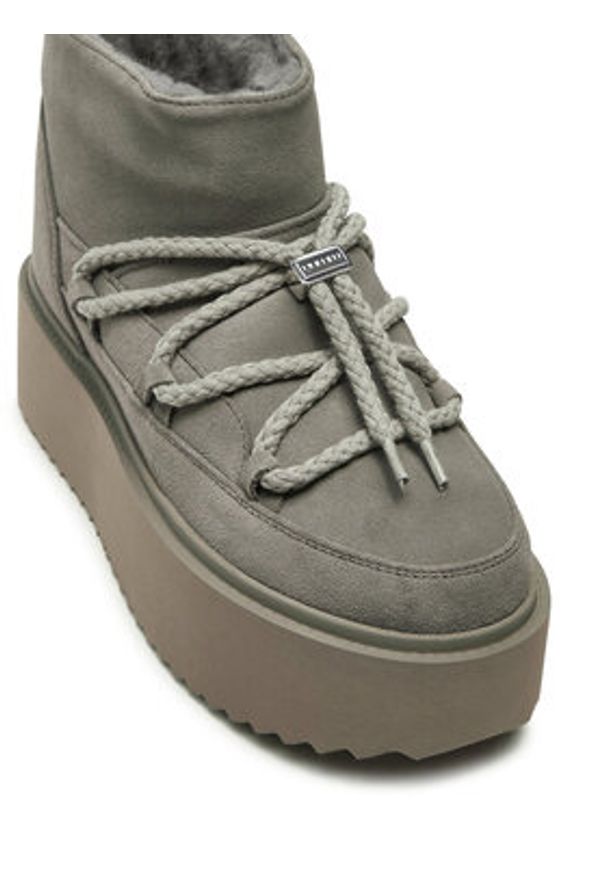 Inuikii Śniegowce Classic Low 75204-004 Szary. Kolor: szary. Materiał: zamsz, skóra