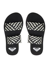 Roxy Klapki ARJL101177 Czarny. Kolor: czarny. Materiał: skóra #3