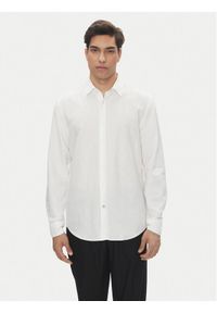 BOSS Koszula C-Hal 50539531 Biały Casual Fit. Okazja: na co dzień. Kolor: biały. Materiał: bawełna. Styl: casual