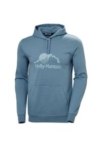 Bluza Helly Hansen Nord Graphic. Typ kołnierza: kaptur. Kolor: niebieski. Sport: wspinaczka