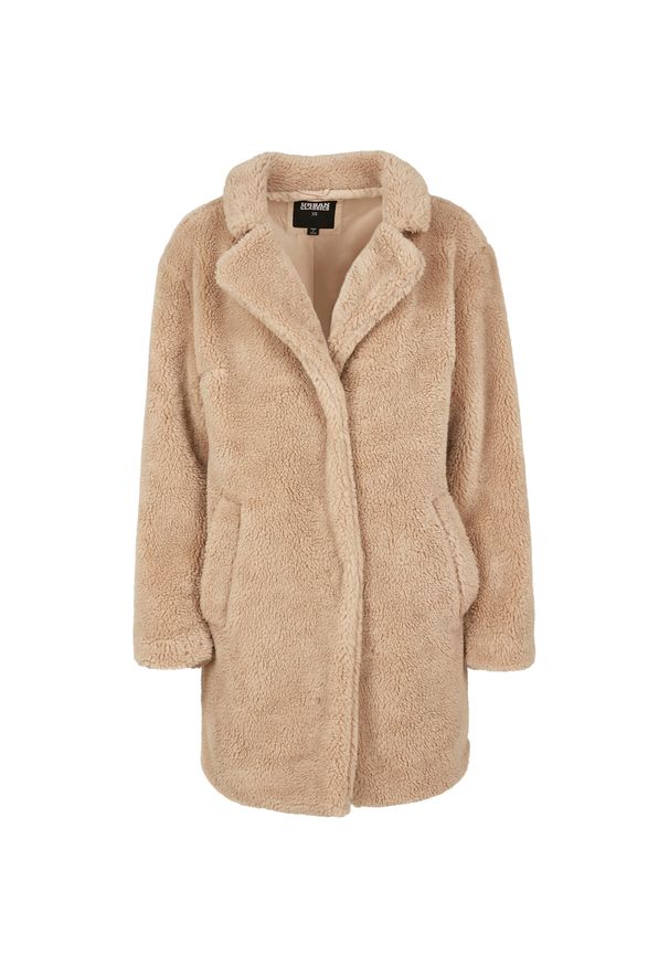 Urban Classics - Parka dla kobiet Urban Classic oversized sherpa. Kolor: biały. Sezon: zima