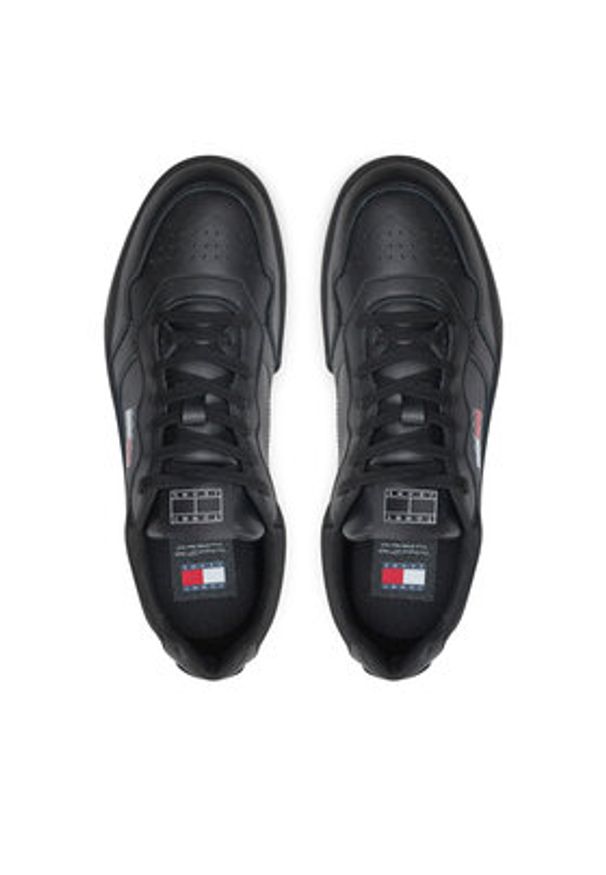 Tommy Jeans Sneakersy EM0EM01443 Czarny. Kolor: czarny. Materiał: skóra