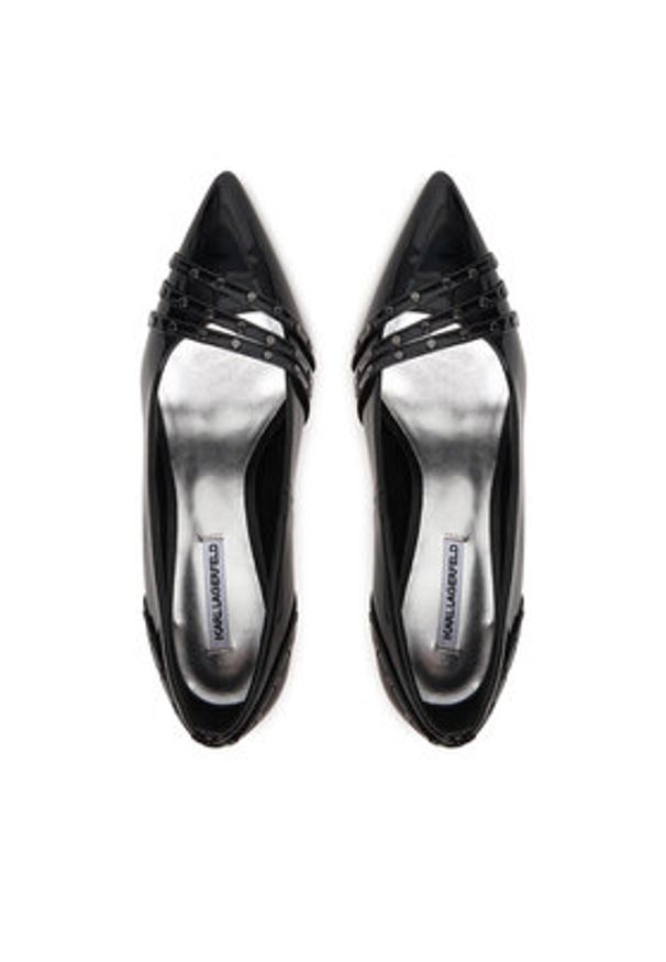 Karl Lagerfeld - KARL LAGERFELD Szpilki Sarabande KL30927 Czarny. Kolor: czarny. Materiał: skóra. Obcas: na szpilce