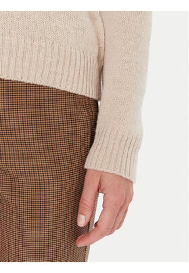 Weekend Max Mara Sweter Nitra 2525366292 Beżowy Regular Fit. Kolor: beżowy. Materiał: syntetyk
