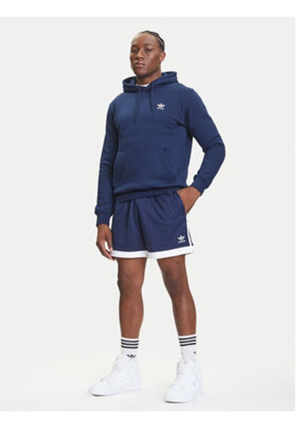 Adidas - adidas Szorty sportowe Mock Eyelet JY1310 Granatowy Regular Fit. Kolor: niebieski. Materiał: syntetyk. Styl: sportowy