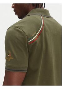 Aeronautica Militare Polo 251PO1853P191 Khaki Regular Fit. Typ kołnierza: polo. Kolor: brązowy. Materiał: bawełna #5