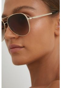 Michael Kors Okulary przeciwsłoneczne 0MK1101B damskie kolor złoty. Kolor: złoty #5