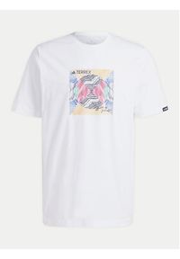 Adidas - adidas T-Shirt Terrex Graphic United By Summits IM8366 Biały Regular Fit. Kolor: biały. Materiał: bawełna