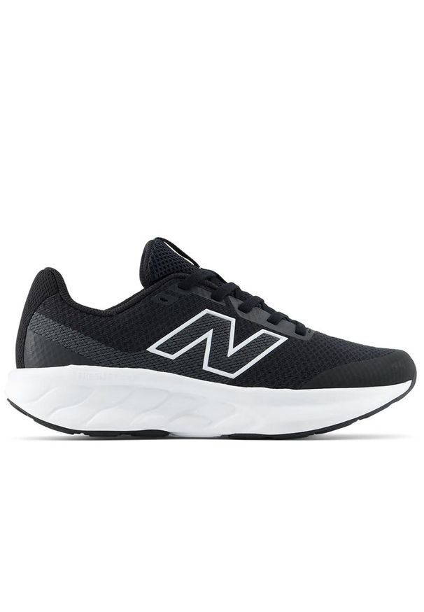 Buty młodzieżowe New Balance G52053J - czarne. Okazja: na co dzień. Kolor: czarny. Materiał: guma, materiał, syntetyk. Szerokość cholewki: normalna. Sport: turystyka piesza, fitness