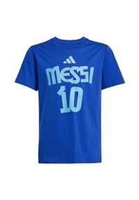 Adidas - Koszulka Messi Name and Number Graphic Kids. Kolor: niebieski. Materiał: bawełna