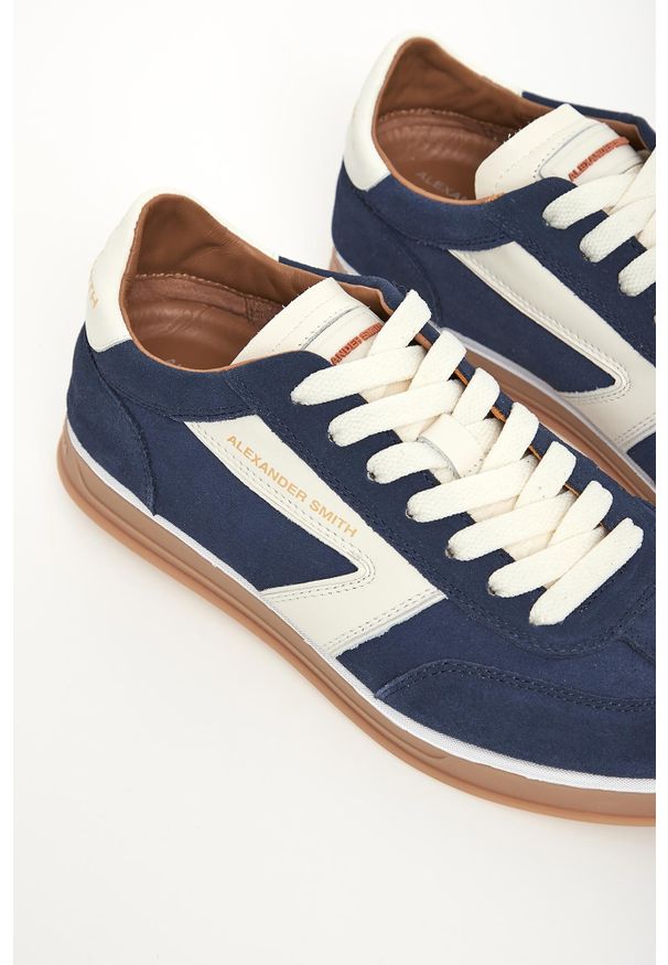 Alexander Smith - Sneakersy męskie skórzane Thames ALEXANDER SMITH. Materiał: skóra