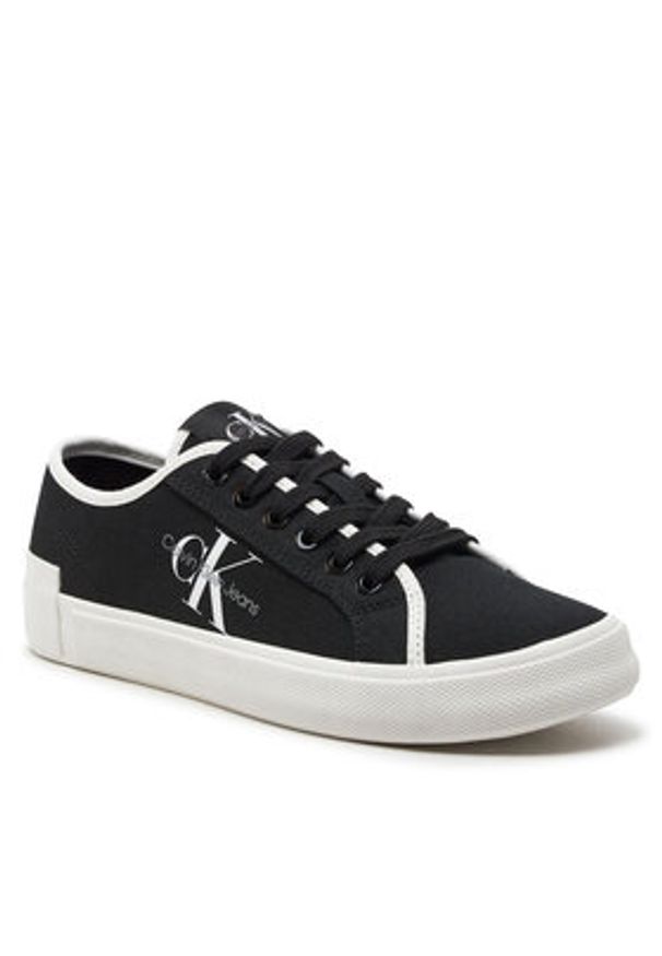Calvin Klein Jeans Sneakersy Skater Vulcanized Low Cs Ml Mr YW0YW01453 Czarny. Kolor: czarny. Materiał: materiał