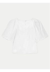 DKNY Bluzka P4AASQ18 Biały Relaxed Fit. Kolor: biały. Materiał: syntetyk