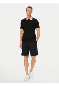 Emporio Armani Polo EM000571 AF20432 UC001 Czarny Regular Fit. Typ kołnierza: polo. Kolor: czarny. Materiał: bawełna #4