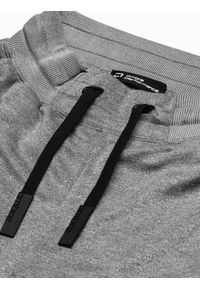 Ombre Clothing - Spodnie męskie dresowe joggery P961 - czarne melanż - XL. Kolor: czarny. Materiał: dresówka. Wzór: melanż. Styl: sportowy #3