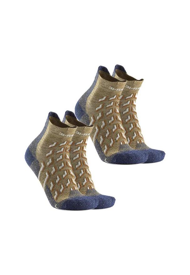 Skarpety trekkingowe dla doroslych Therm-ic Trekking Cool Ankle zestaw 2 par. Kolor: wielokolorowy, niebieski, zielony. Sport: turystyka piesza