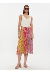 TwinSet - TWINSET Spódnica plisowana 241TP2592 Kolorowy Regular Fit. Materiał: syntetyk. Wzór: kolorowy