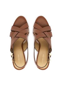 MICHAEL Michael Kors Sandały Nora 40S5NOHS3L Brązowy. Kolor: brązowy. Materiał: skóra #4