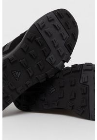 adidas TERREX Buty męskie kolor czarny. Nosek buta: okrągły. Zapięcie: sznurówki. Kolor: czarny. Materiał: guma. Model: Adidas Terrex