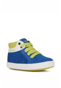 Geox Buty dziecięce. Nosek buta: okrągły. Zapięcie: sznurówki. Kolor: niebieski. Szerokość cholewki: normalna