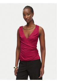 Marciano Guess Top G6GP11 K3617 Różowy Slim Fit. Kolor: różowy. Materiał: wiskoza #1