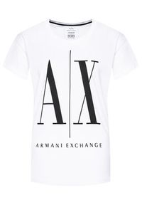 Armani Exchange T-Shirt 8NYTCX YJG3Z 5100 Biały Regular Fit. Kolor: biały. Materiał: bawełna #4