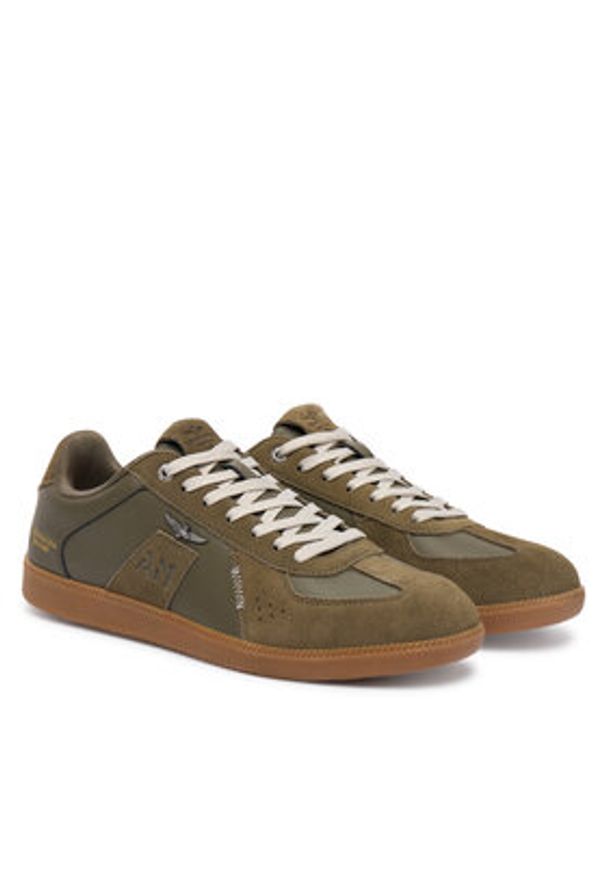 Aeronautica Militare Sneakersy 252SC0315UPL00244 Zielony. Kolor: zielony. Materiał: skóra