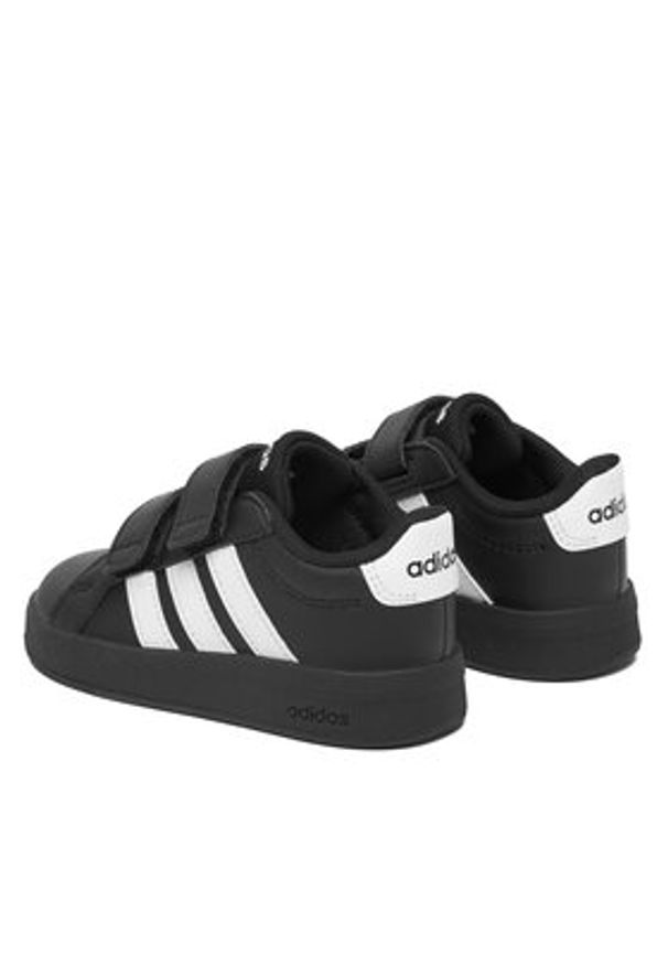 Adidas - adidas Sneakersy Grand Court 3.0 KJ4371 Czarny. Kolor: czarny. Materiał: skóra