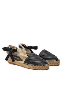 OFF-WHITE - Off-White Espadryle OWIB015S23LEA0011010 Czarny. Kolor: czarny. Materiał: skóra #3