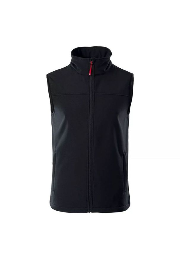 Hi-tec - Kamizelka męska Softshell Hi-Tec Luman - czarna, Rozmiar XXL. Kolor: czarny. Materiał: softshell. Długość rękawa: bez rękawów