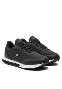 TOMMY HILFIGER - Tommy Hilfiger Sneakersy Elevated Essent Runner Monogram FW0FW08285 Czarny. Kolor: czarny #3