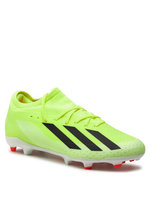 Adidas - adidas Buty do piłki nożnej X Crazyfast League Firm Ground Boots IG0605 Żółty. Kolor: żółty. Materiał: materiał