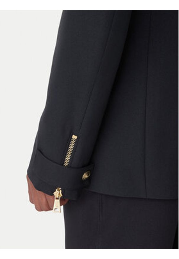 Versace Jeans Couture Marynarka 79GAQ706 N0136 Czarny Regular Fit. Kolor: czarny. Materiał: syntetyk