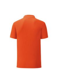 FRUIT OF THE LOOM - Koszulka Polo Męska Iconic. Typ kołnierza: polo. Kolor: pomarańczowy, wielokolorowy, żółty