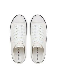 TOMMY HILFIGER - Tommy Hilfiger Trampki T3X9-33846-0890100 Biały. Kolor: biały. Materiał: materiał