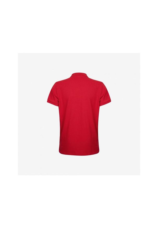 PEAK - Bawełniana koszulka polo Peak 2024. Typ kołnierza: polo. Kolor: czerwony. Materiał: bawełna